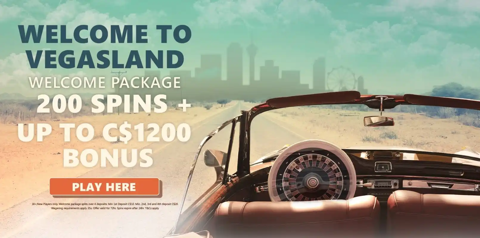 vegasland welcome bonus