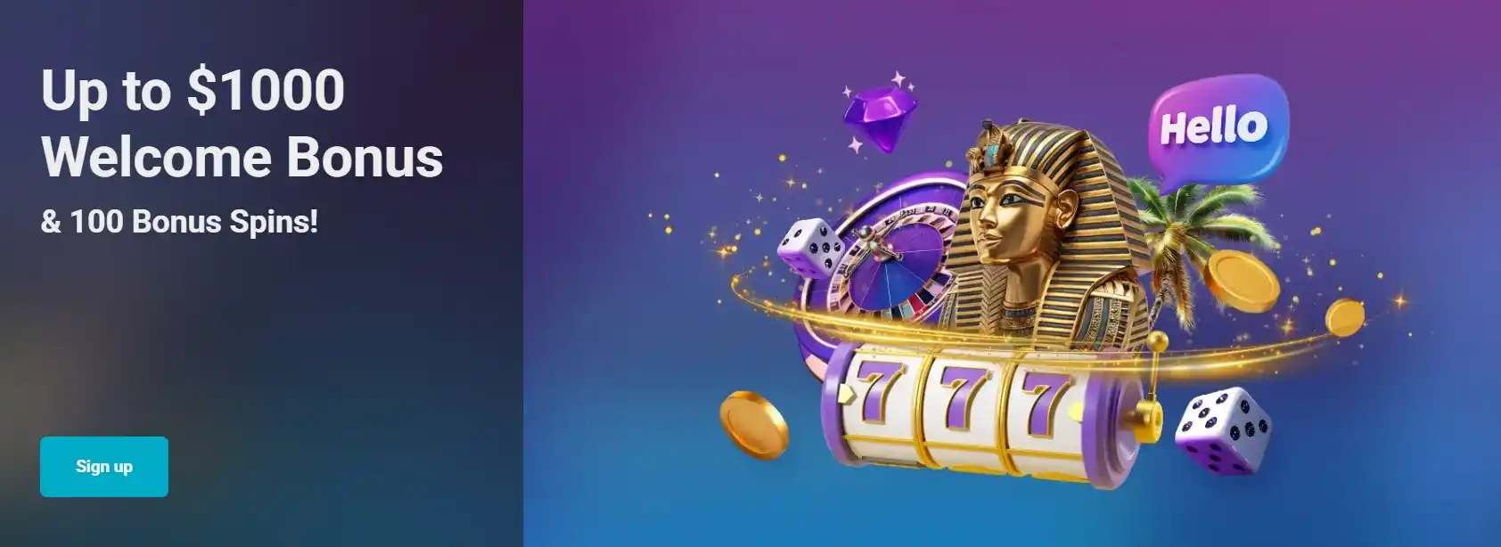 hellocasino welcome bonus
