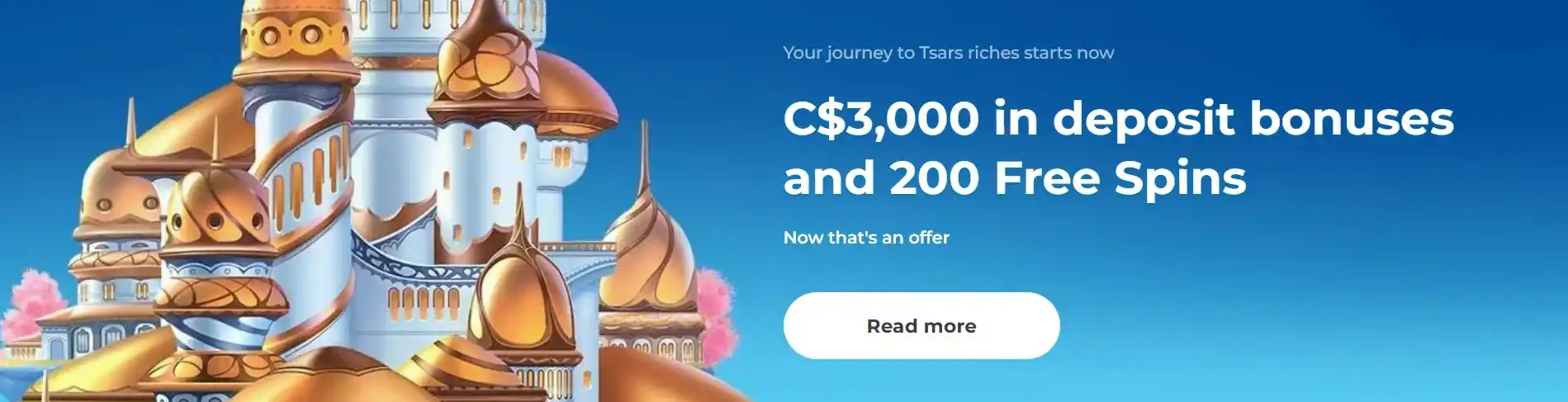 tsars welcome bonus