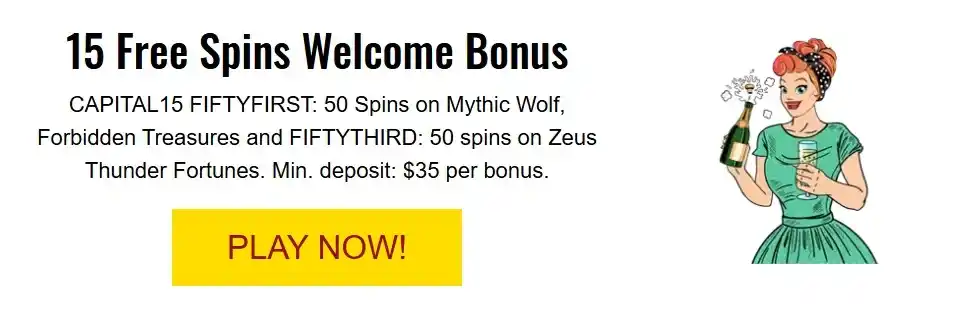 slotscapiral welcome bonus